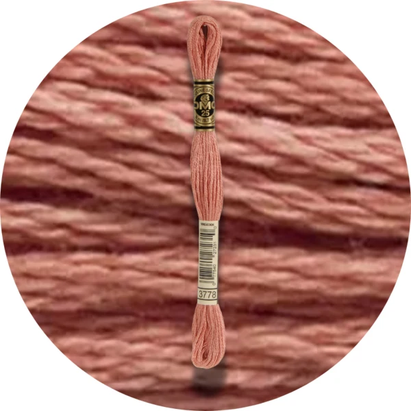 DMC Mouliné Spécial 25 Broderigarn, Ensfarvet, Røde/Gule/Orange nuancer